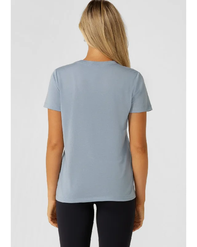 Lorna Jane Lotus T Shirt - Glacier Blue