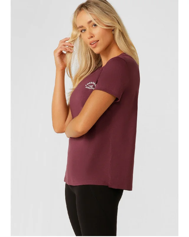 Lorna Jane Lotus T Shirt - Mulberry