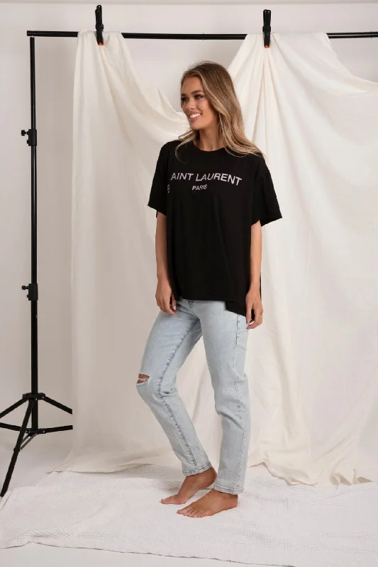 Love Lily The Label | Aint Laurent Tee | Black