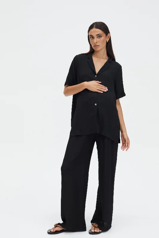 Holiday Rayon Shirt (Black)