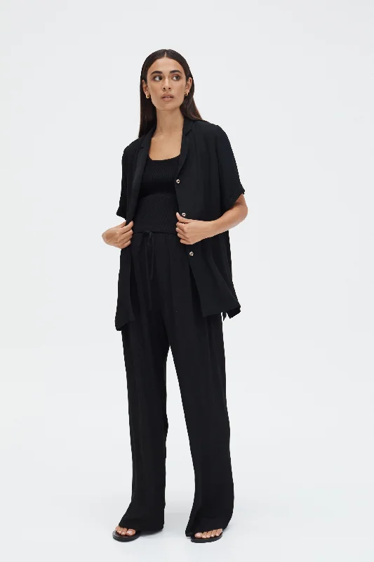 Holiday Rayon Shirt (Black)