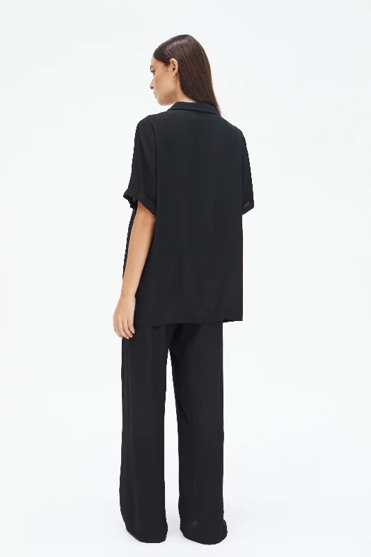 Holiday Rayon Shirt (Black)