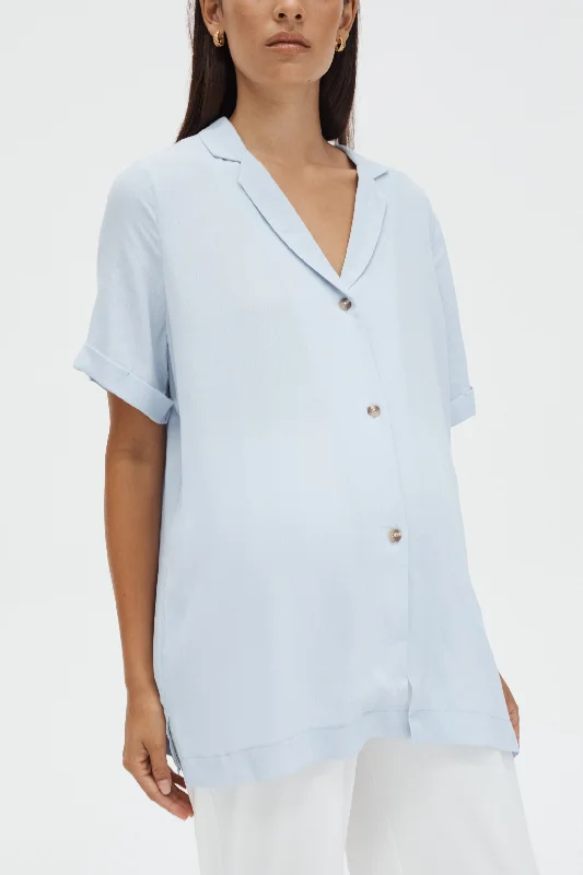 Holiday Rayon Shirt (Sky)