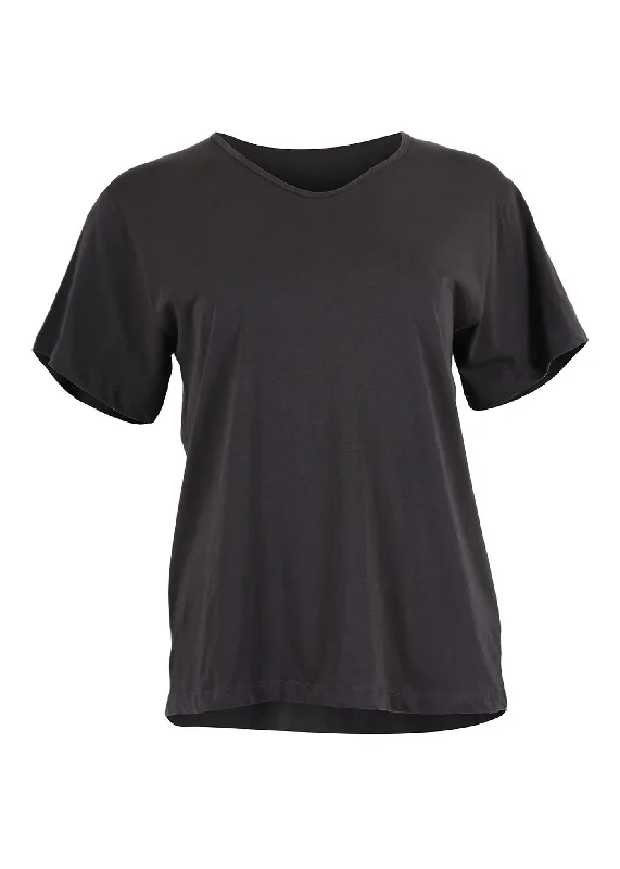 Merci Beaucoup T-Shirt Charcoal in Cotton Jersey