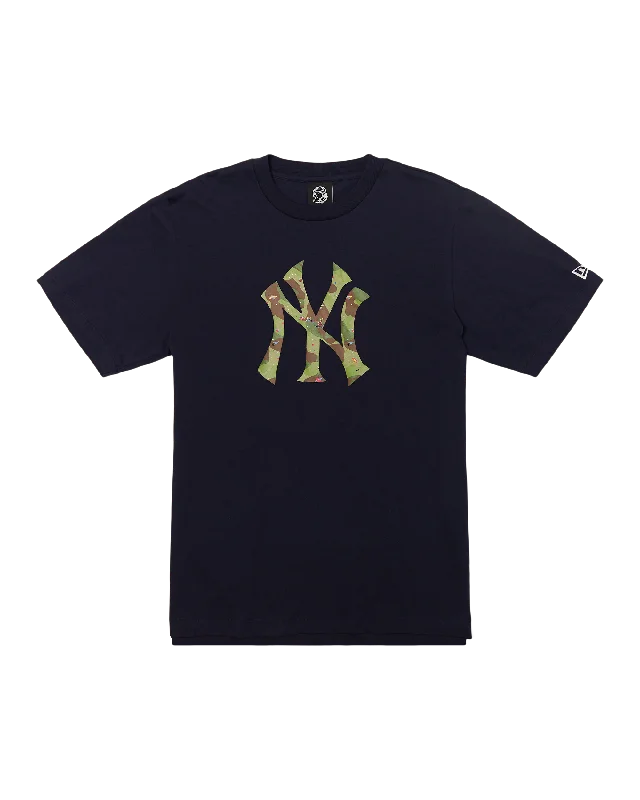 NEW YORK YANKEES STARFIELD LOGO TEE - NAVY