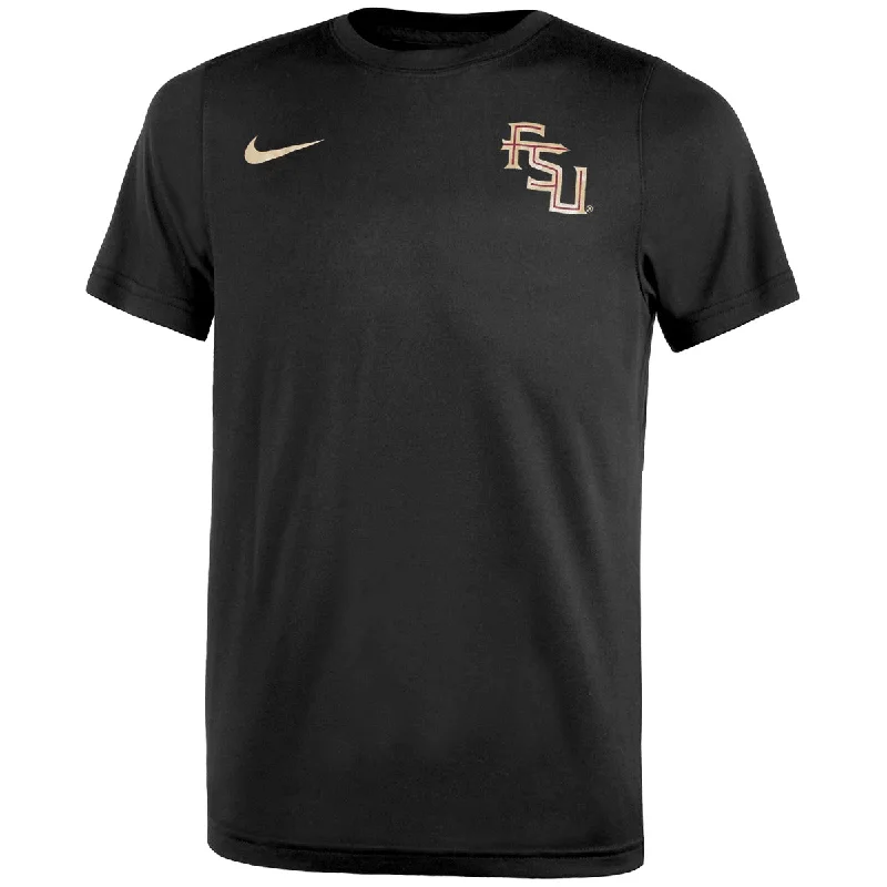 Nike Youth Stacked FSU Legend Short Sleeve Performance T-shirt - Black