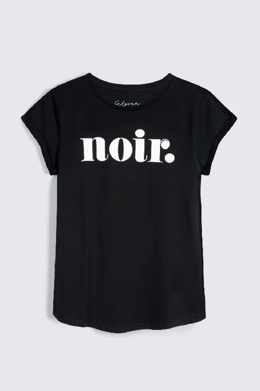 NOIR NEAT FIT T-SHIRT (BLACK)