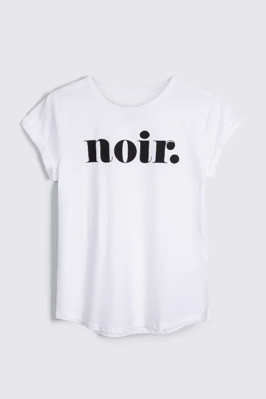 NOIR NEAT FIT T-SHIRT (WHITE)