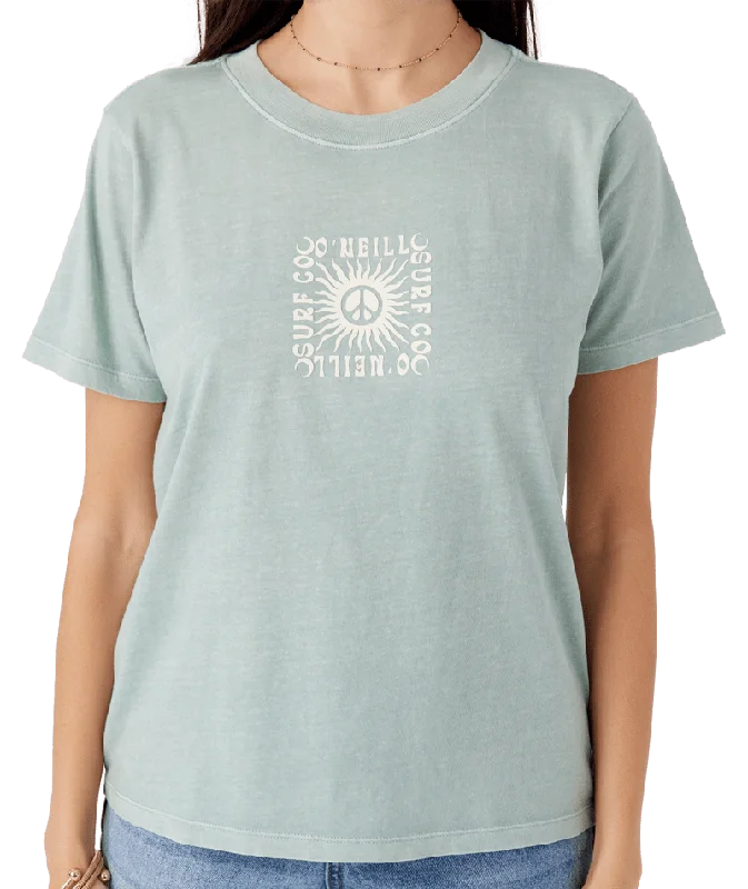 O'Neill Peace Rays Tee-Silver Blue