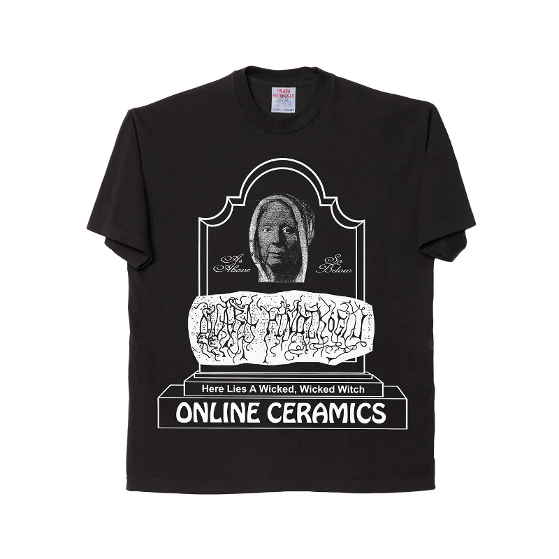 Online Ceramics - Dilara Men's Tombstone T-Shirt - (Black)