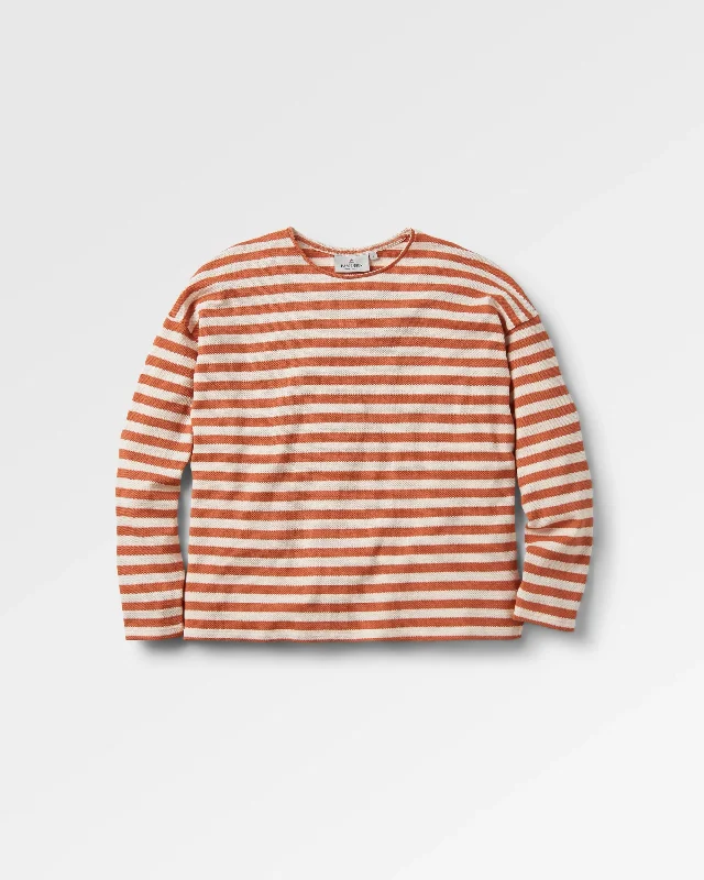 Panorama Striped LS T-Shirt - Glazed Ginger