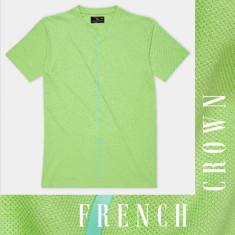 Pistachio Green Premium Cotton Pique T-shirt