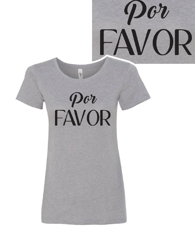 Por Favor - Next Level Women's Crew Neck Short-Sleeve T-Shirt