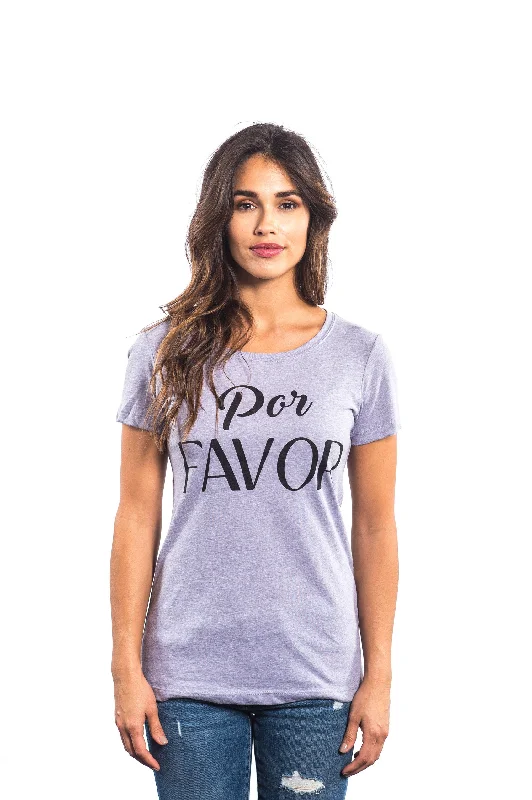 Por Favor - Next Level Women's Crew Neck Short-Sleeve T-Shirt