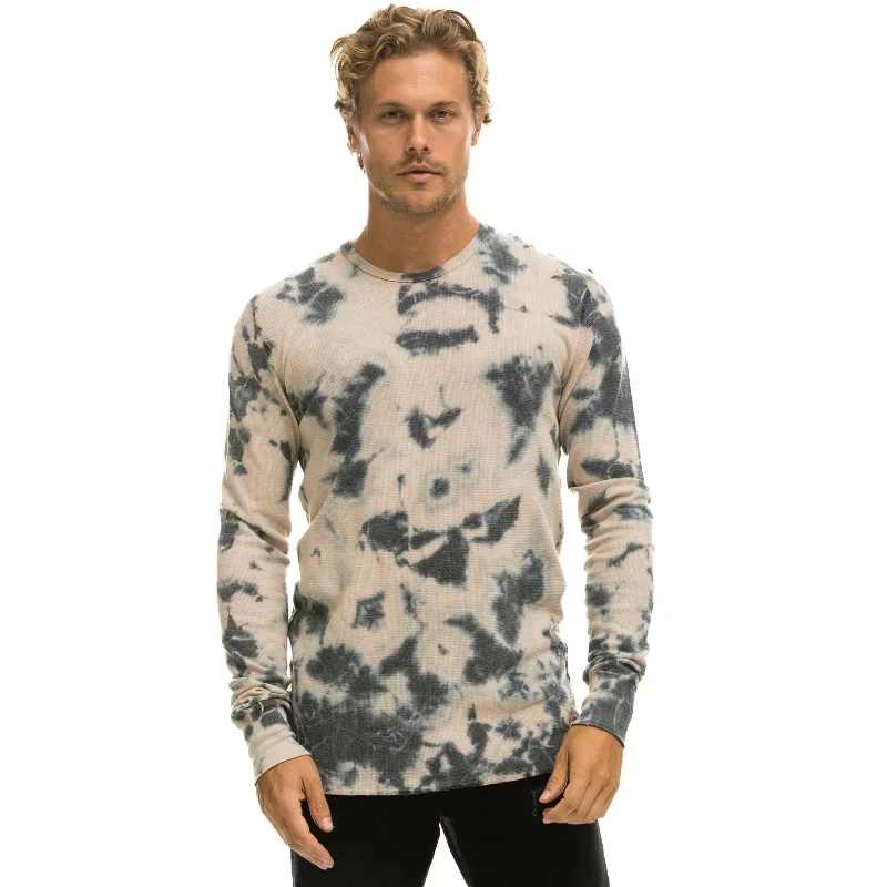 Aviator Nation Thermal Top Tie-Dye Dusty