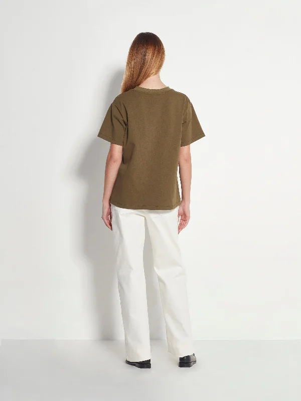 Relaxed T (Heavy Cotton Knit) Army Green