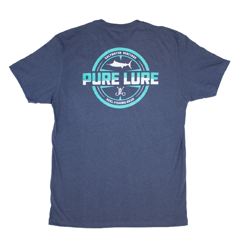 Navy Heather / Turquoise / S