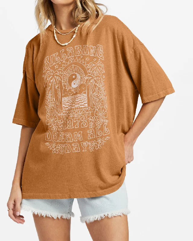 Shine For You Oversized T-Shirt - Summer Spice