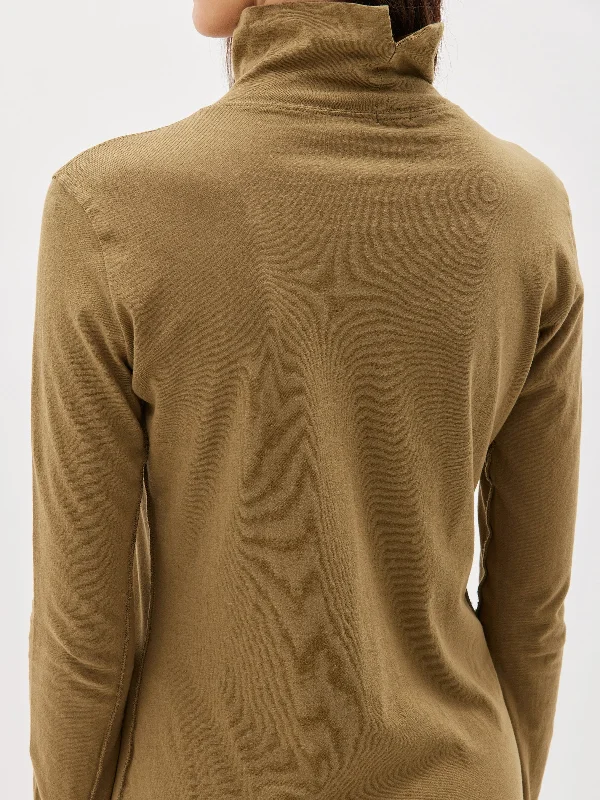 slim roll neck long sleeve t.shirt