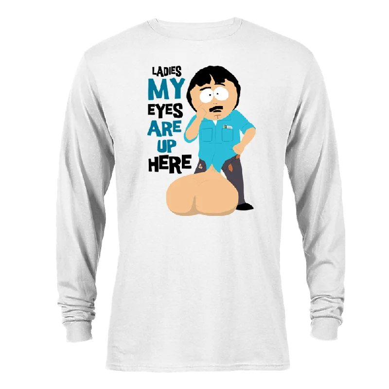 South Park Randy Eyes Up Here Adult Long Sleeve T-Shirt