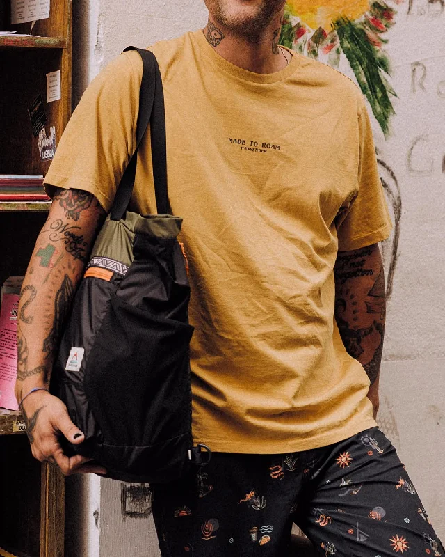 Sundown Recycled Cotton T-Shirt - Mustard Gold