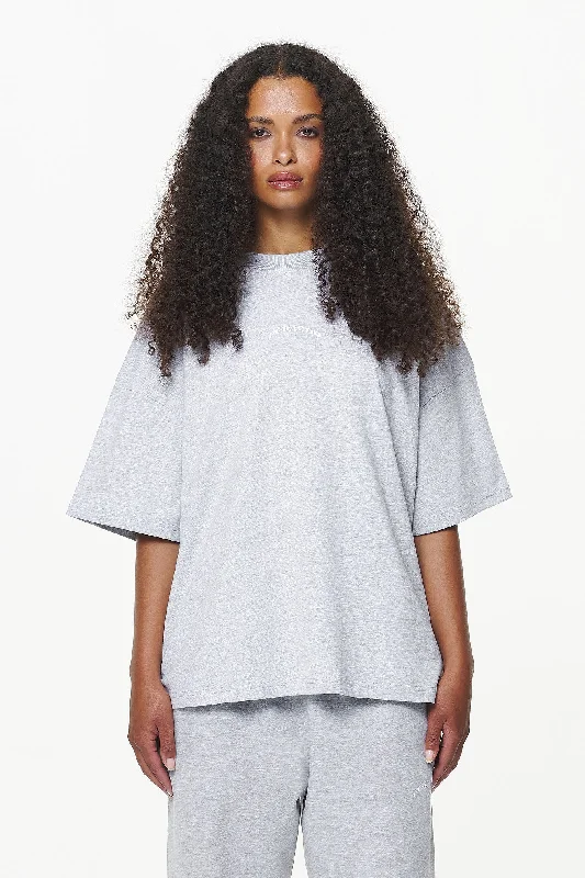 Thames Heavy Oversized Tee Grey Melange