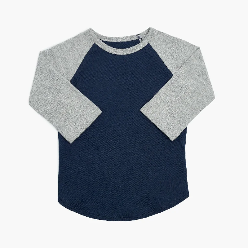 Navy and Heather Grey / 3-6 months