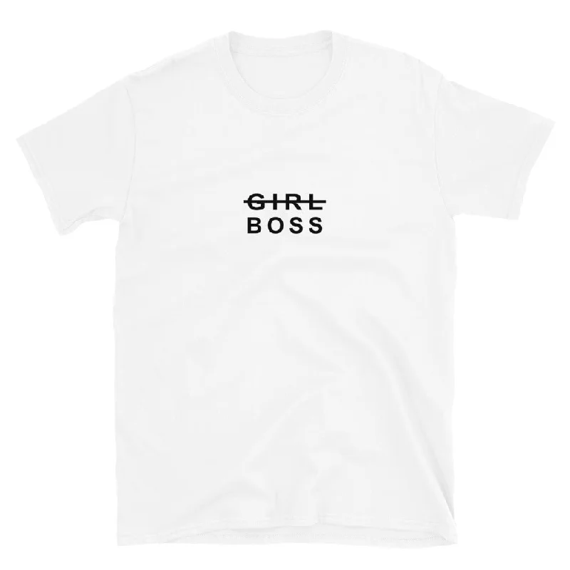 THE ESSENTIAL BOYFRIEND TEE WHITE GIRL BOSS