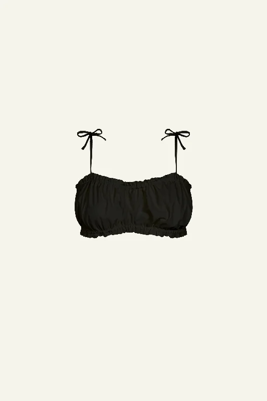 Top Cropped puffed (Limited Edition) Black- Carmen