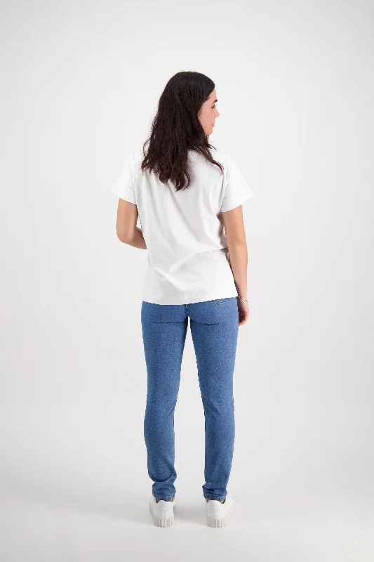 Vassalli Drop Sleeve Top - White