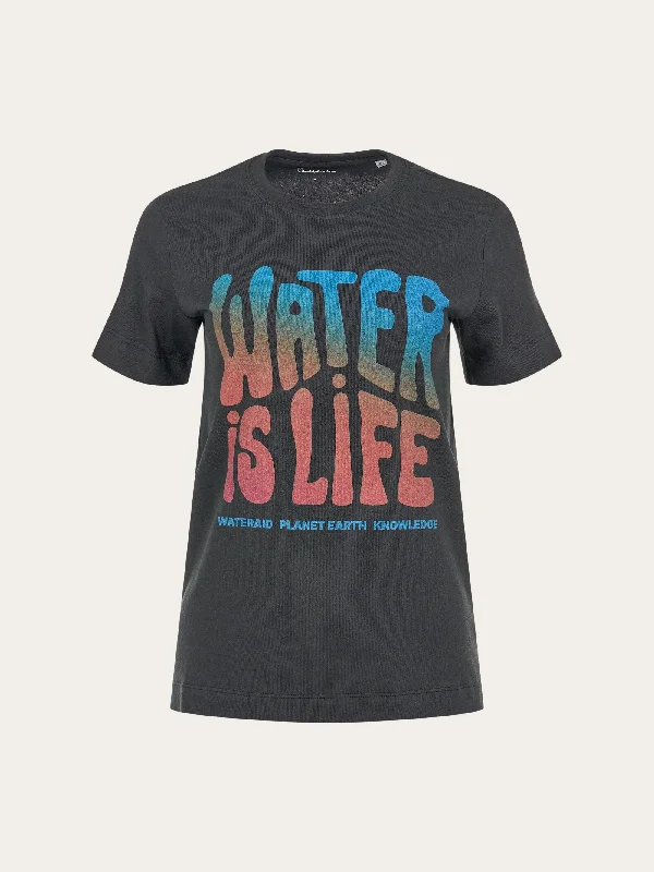 WATERAID front printed t-shirt - Black Jet