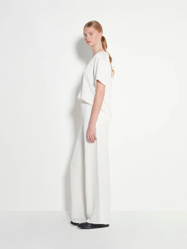 Yvette Top (Luxe Crepe) White