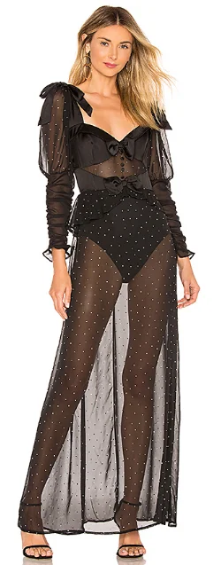 Lucky Dice Maxi Dress Satin maxi dresses