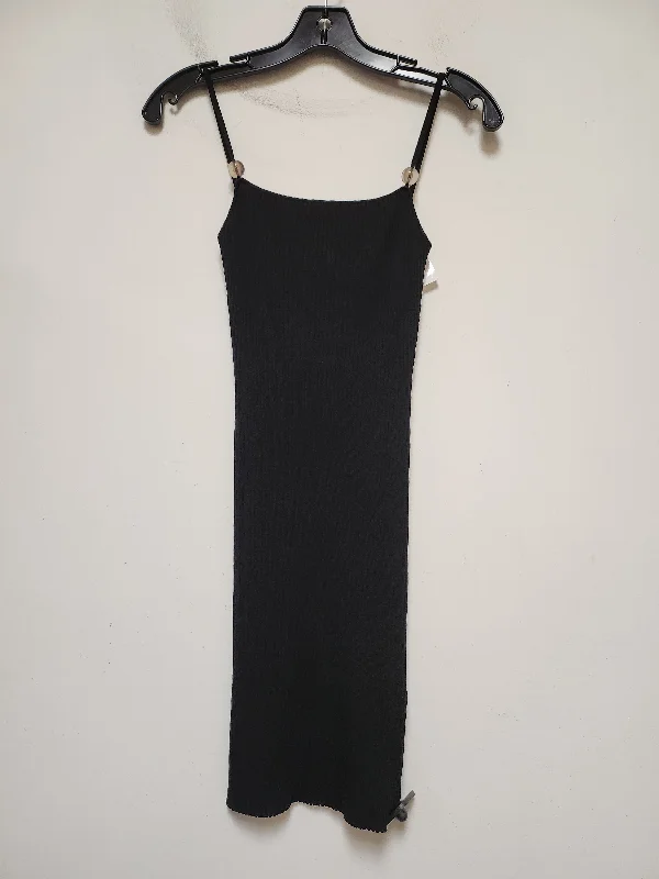 Black Dress Casual Short Rails, Size Xs--Vintage Pleated Skirt